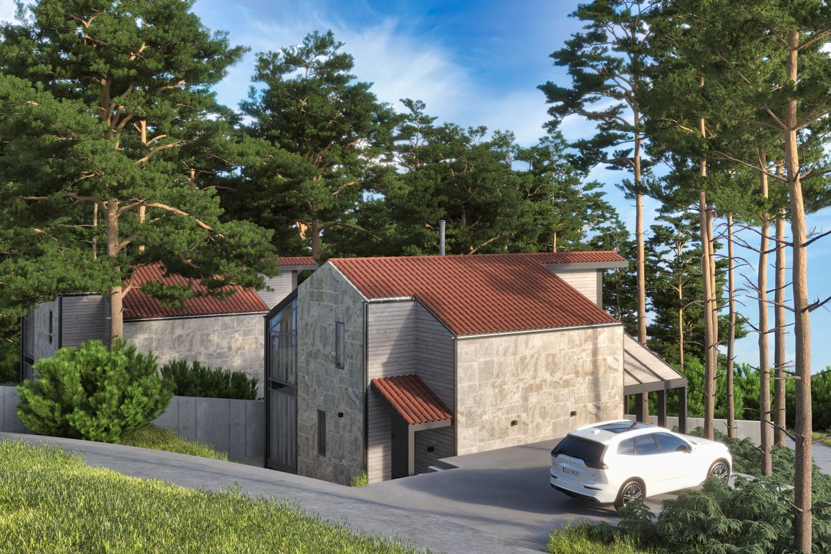 Club Village, exterior 3D visualization, Kavač, Montenegro (7 of 7)