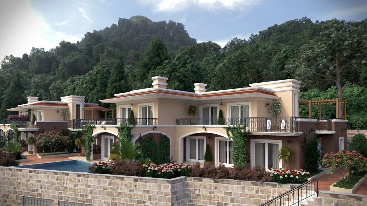 Complex of Villas “Green Hill”, 3D visualization
