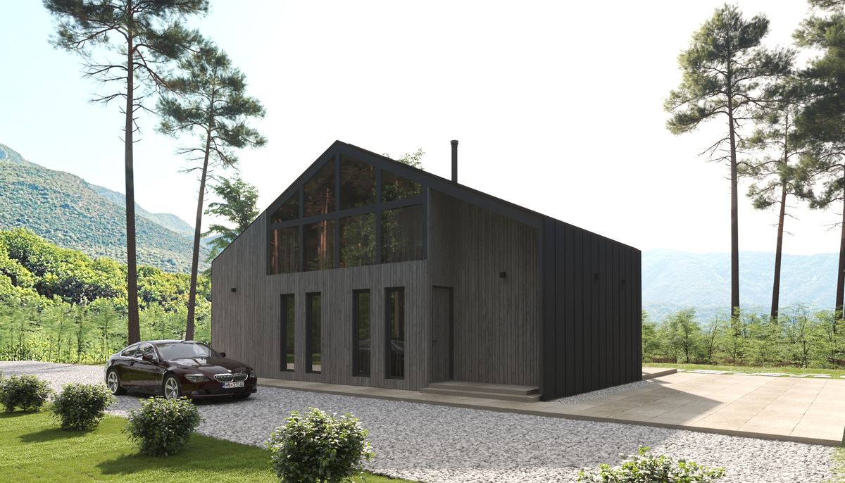 Half-timbered Houses, exterior 3D visualization, Žabljak, Montenegro (2 of 24)