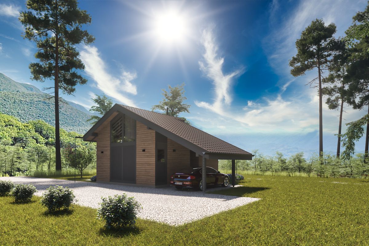 Half-timbered Houses, exterior 3D visualization, Žabljak, Montenegro (8 of 24)