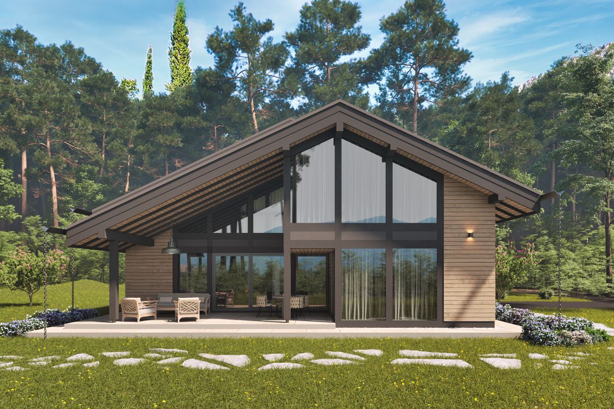 Half-timbered Houses, exterior 3D visualization, Žabljak, Montenegro (17 of 24)