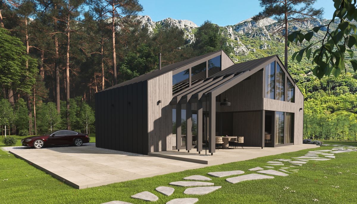 Half-timbered Houses, exterior 3D visualization, Žabljak, Montenegro (24 of 24)