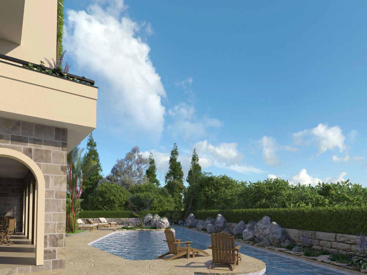 Hotel Relax, exterior 3D visualization, Stoliv, Montenegro (4 of 4)