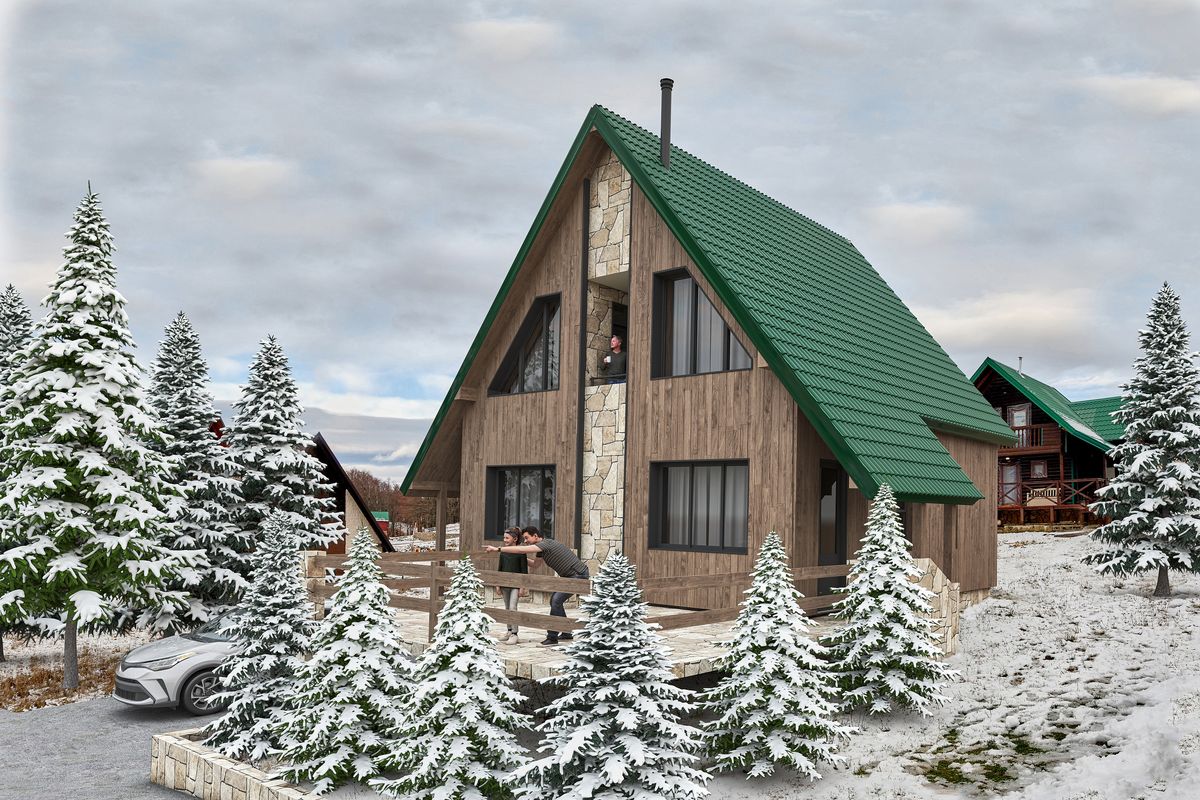 Private House, 3D visualization
