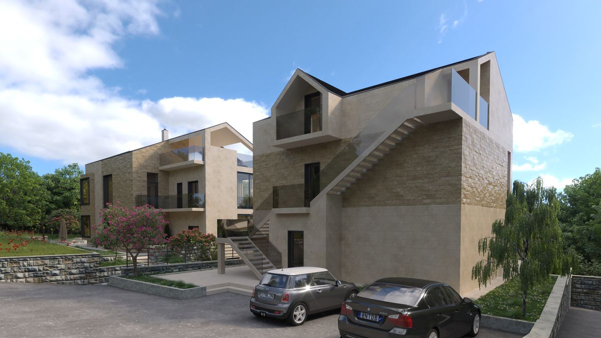 Villa and guest house Ivetta, exterior 3D visualization, Orahovac, Montenegro (8 of 8)