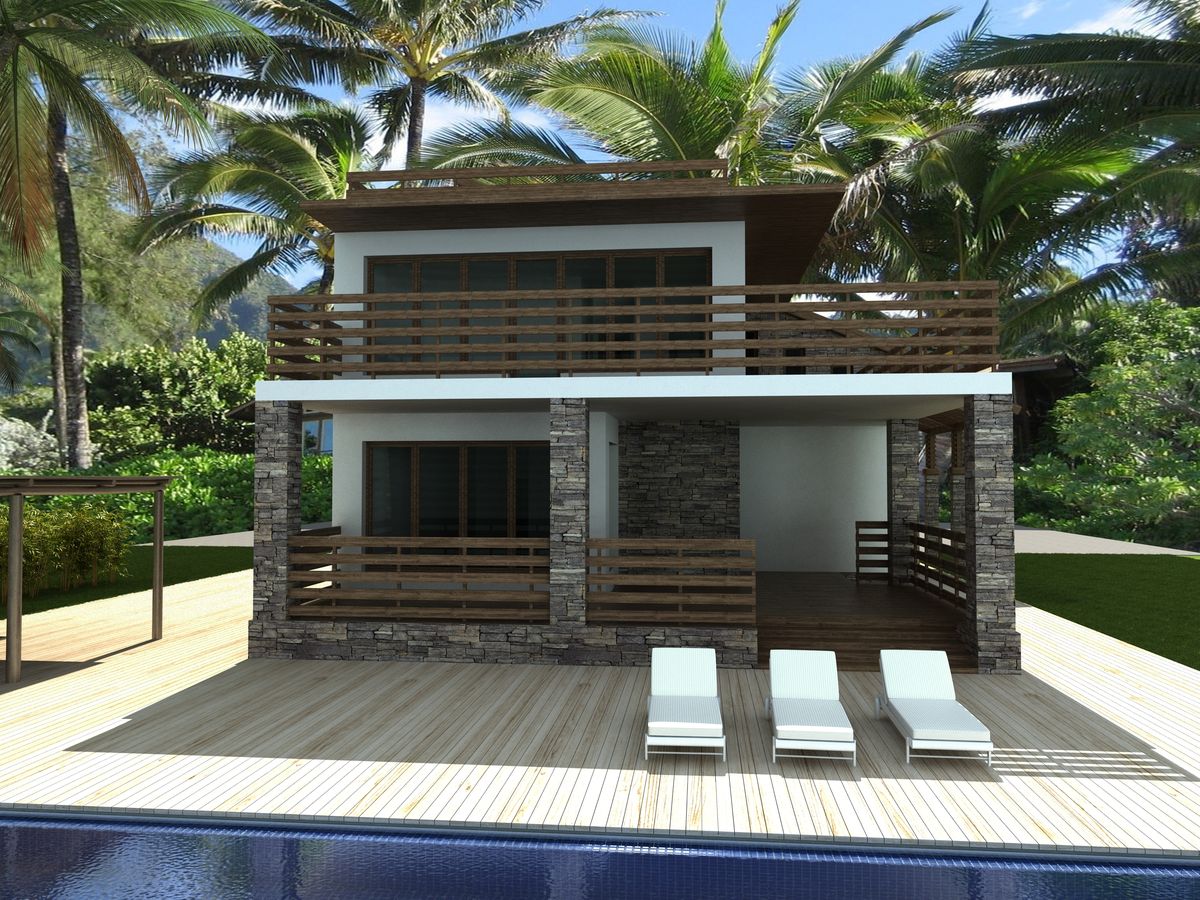 Villa Captain, exterior 3D visualization, Tivat, Montenegro (3 of 3)