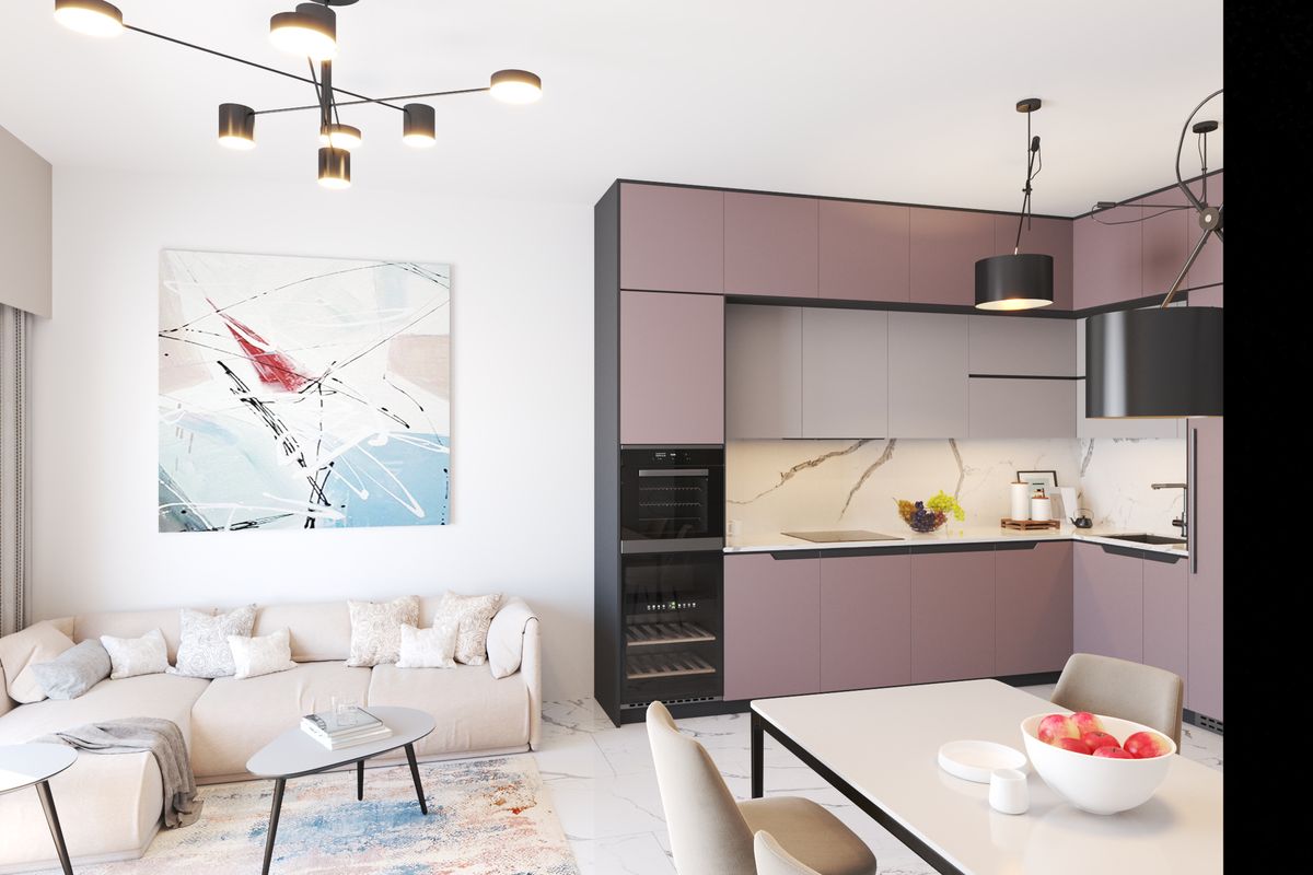 Apartment #57 Emerald Residence, 3D visualization