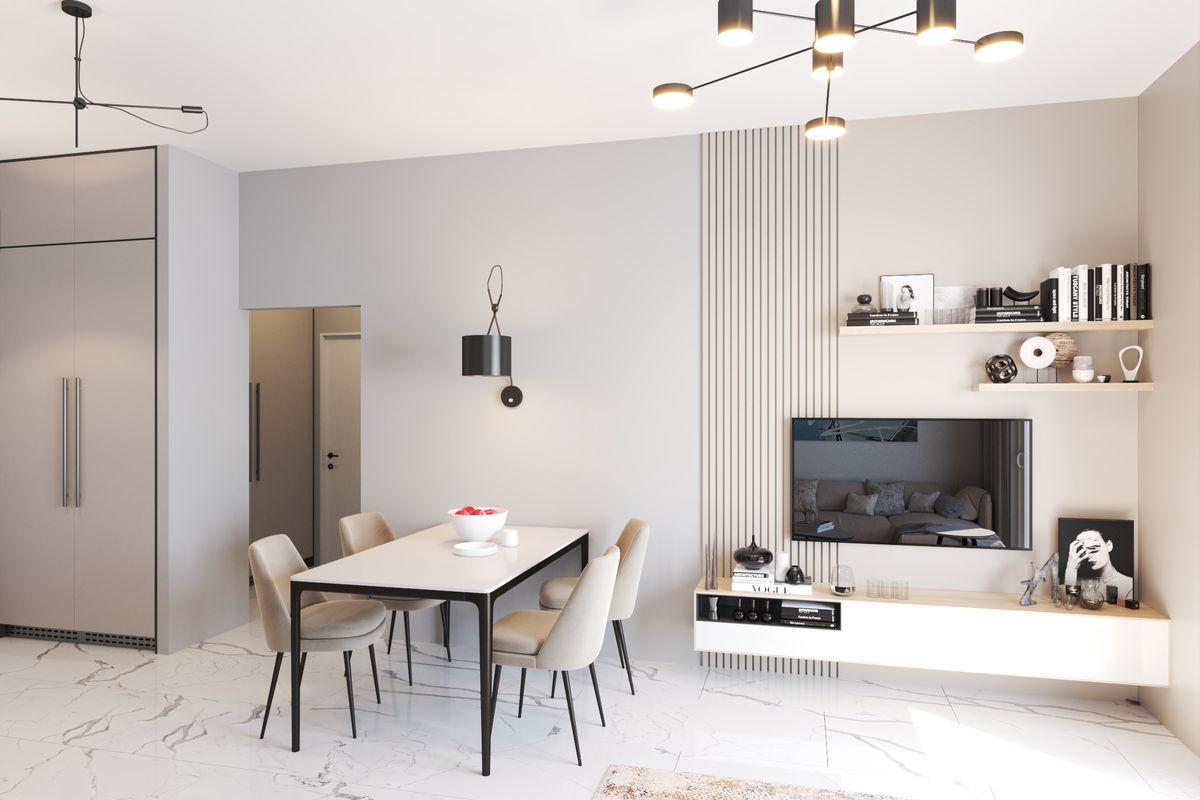 Apartment #57 Emerald Residence, interior 3D visualization, Bar, Montenegro (4 of 14)
