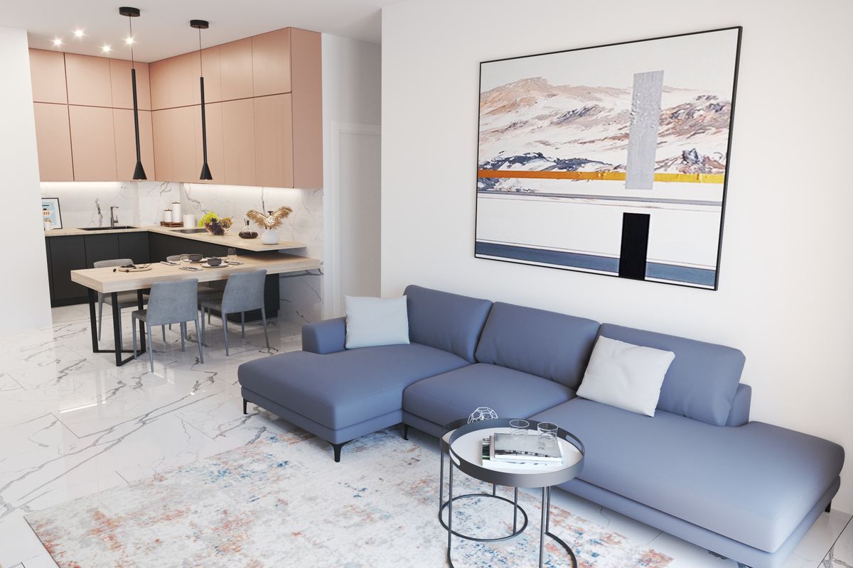 Apartment #58 Emerald Residence, interior 3D visualization, Bar, Montenegro (10 of 25)