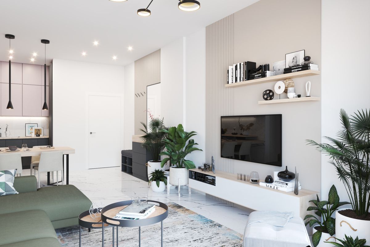 Apartment #59 Emerald Residence, interior 3D visualization, Bar, Montenegro (4 of 25)