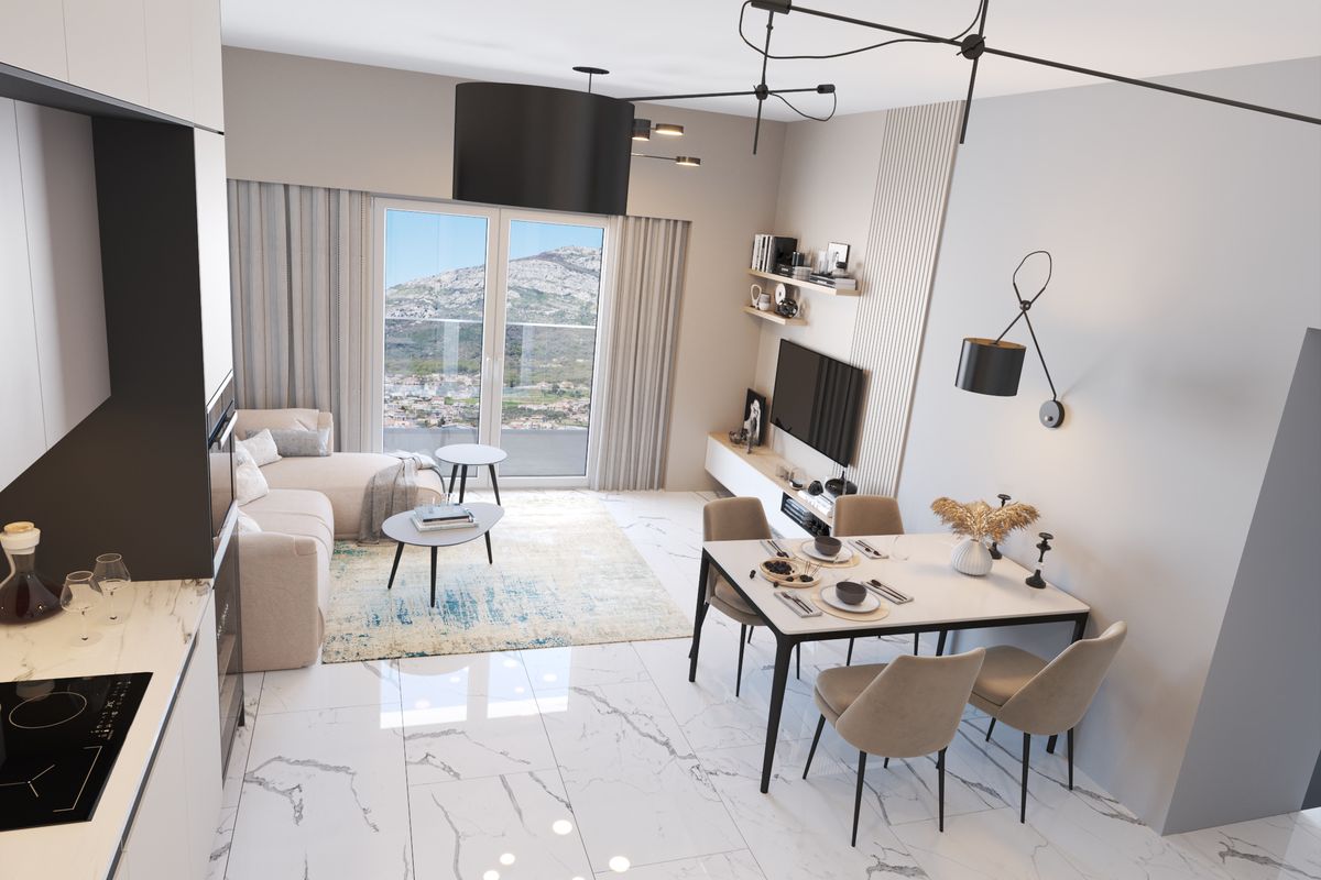 Apartment #60 Emerald Residence, interior 3D visualization, Bar, Montenegro (6 of 14)
