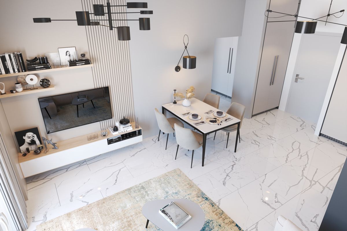 Apartment #60 Emerald Residence, interior 3D visualization, Bar, Montenegro (7 of 14)