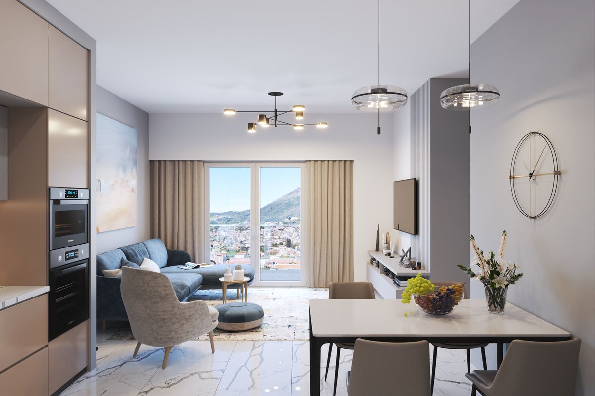 Apartment #61 Emerald Residence, interior 3D visualization, Bar, Montenegro (7 of 21)