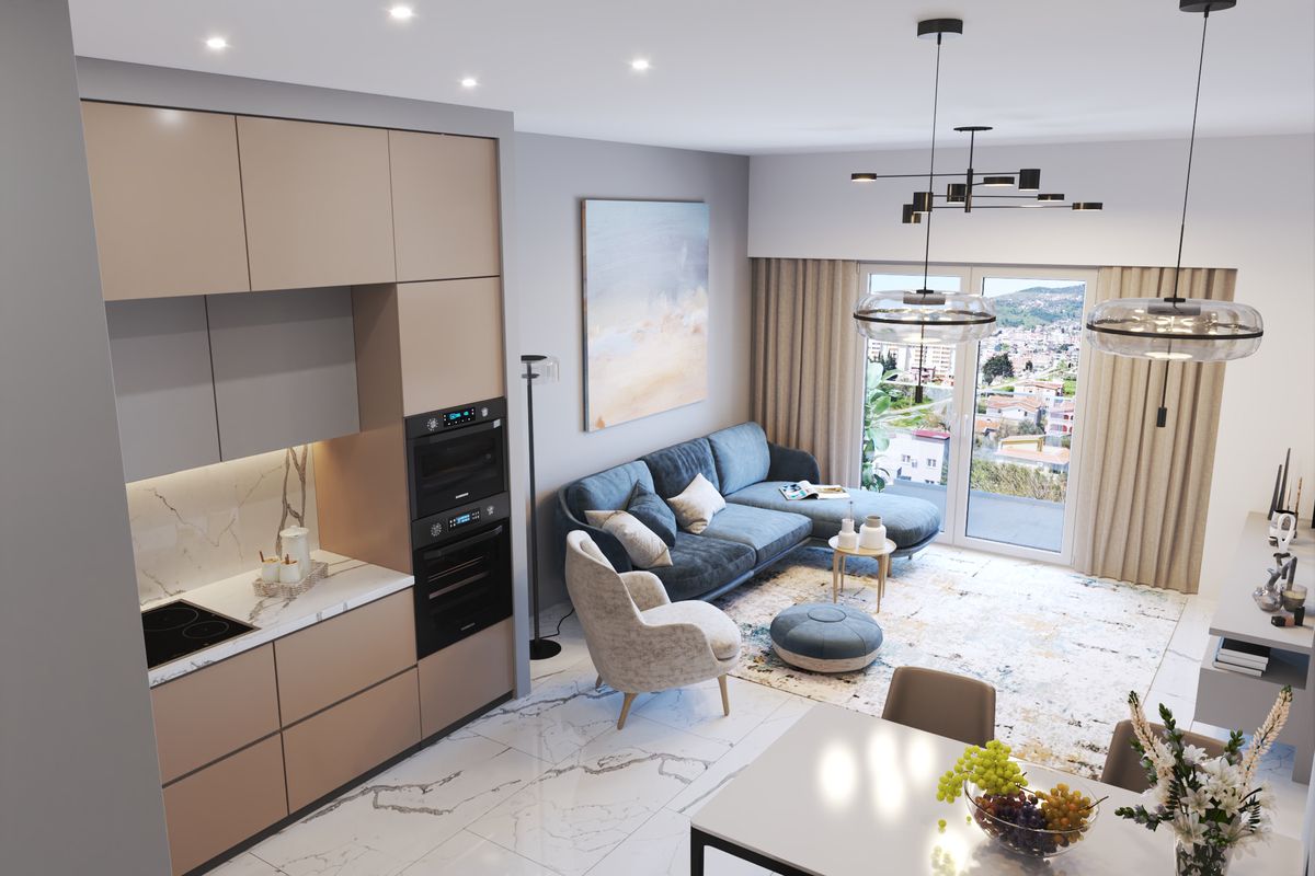 Apartment #61 Emerald Residence, interior 3D visualization, Bar, Montenegro (8 of 21)