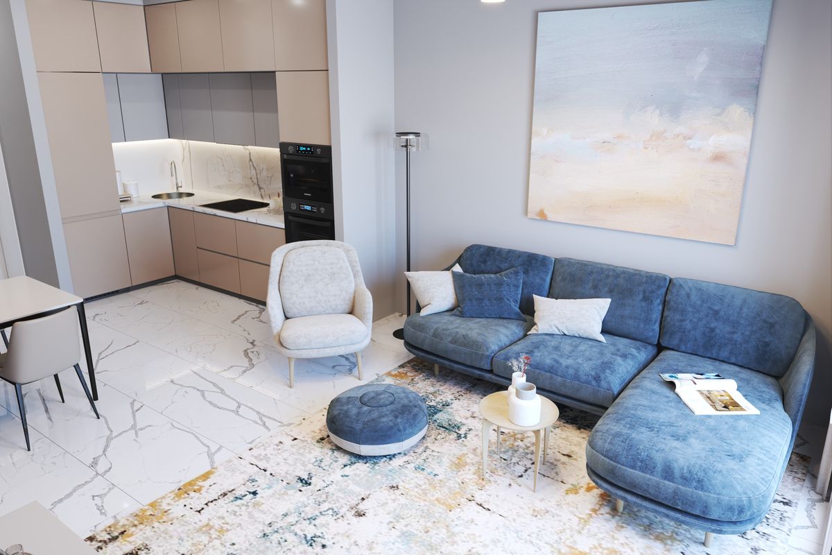 Apartment #61 Emerald Residence, interior 3D visualization, Bar, Montenegro (11 of 21)
