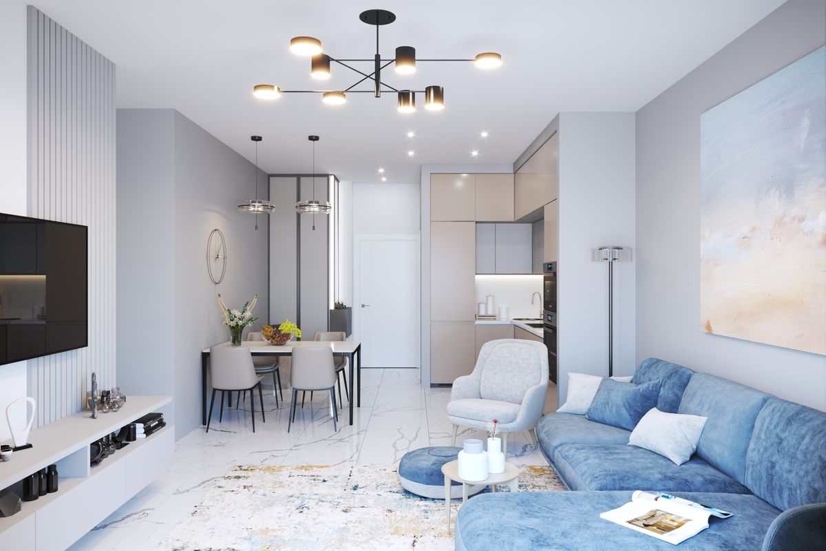 Apartment #61 Emerald Residence, interior 3D visualization, Bar, Montenegro (12 of 21)