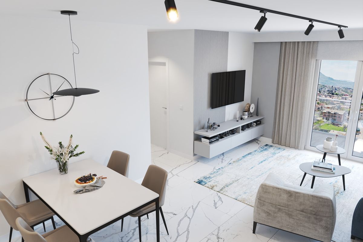 Apartment #68 Emerald Residence, interior 3D visualization, Bar, Montenegro (7 of 23)