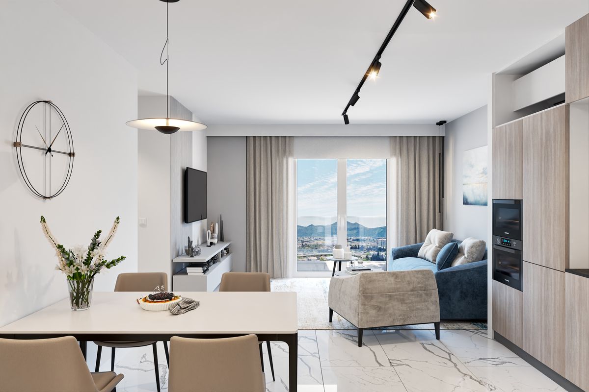 Apartment #68 Emerald Residence, interior 3D visualization, Bar, Montenegro (8 of 23)