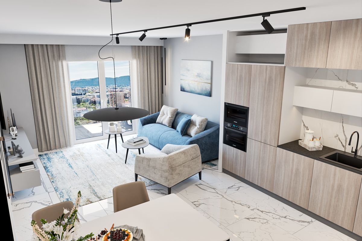 Apartment #68 Emerald Residence, interior 3D visualization, Bar, Montenegro (9 of 23)