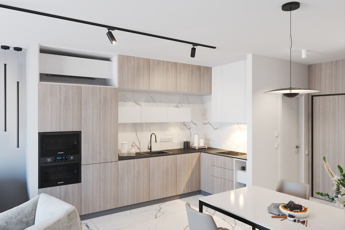 Apartment #68 Emerald Residence, interior 3D visualization, Bar, Montenegro (10 of 23)