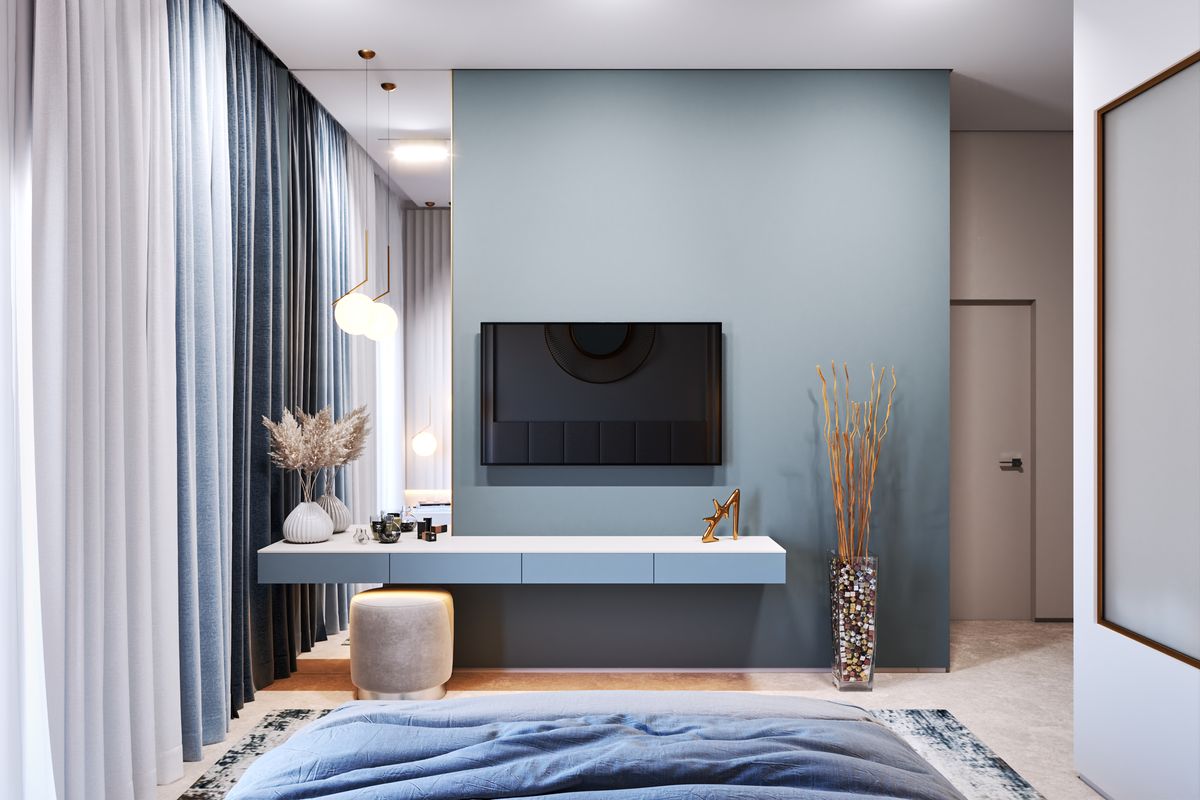 Apartment Belveder D-42, interior 3D visualization, Bečići, Montenegro (14 of 27)
