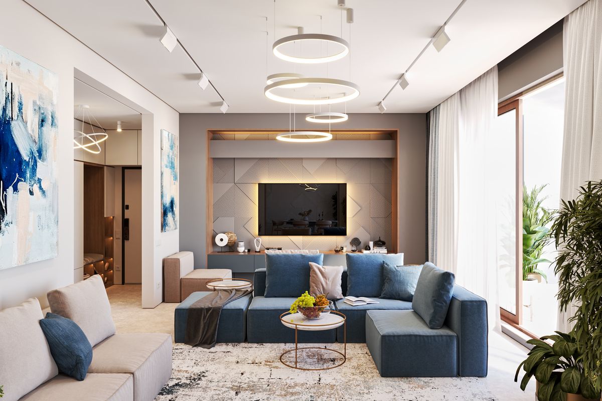 Apartment Belveder D-51, 3D visualization
