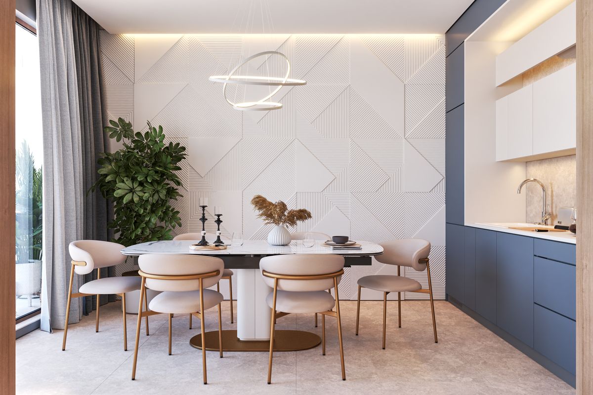 Kitchen interior visualization, Apartment Belveder D-51