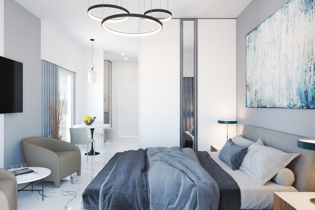 Apartment #32 Emerald Residence, interior 3D visualization, Bar, Montenegro (5 of 10)