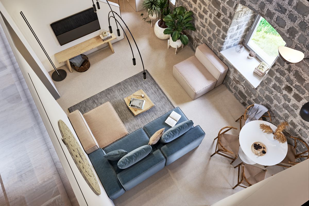 Boutique Hotel, interior 3D visualization, Prčanj, Montenegro (7 of 34)