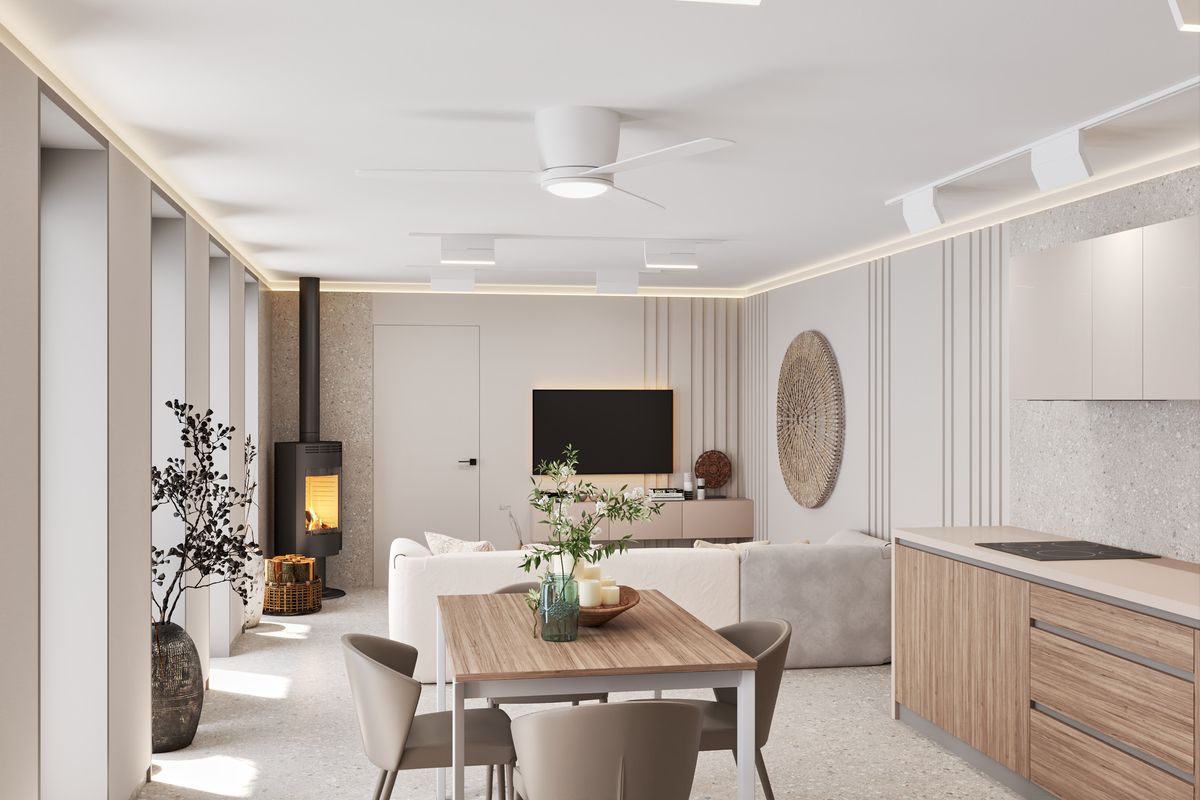 Private apartments, interior 3D visualization, Zupci, Montenegro (2 of 24)