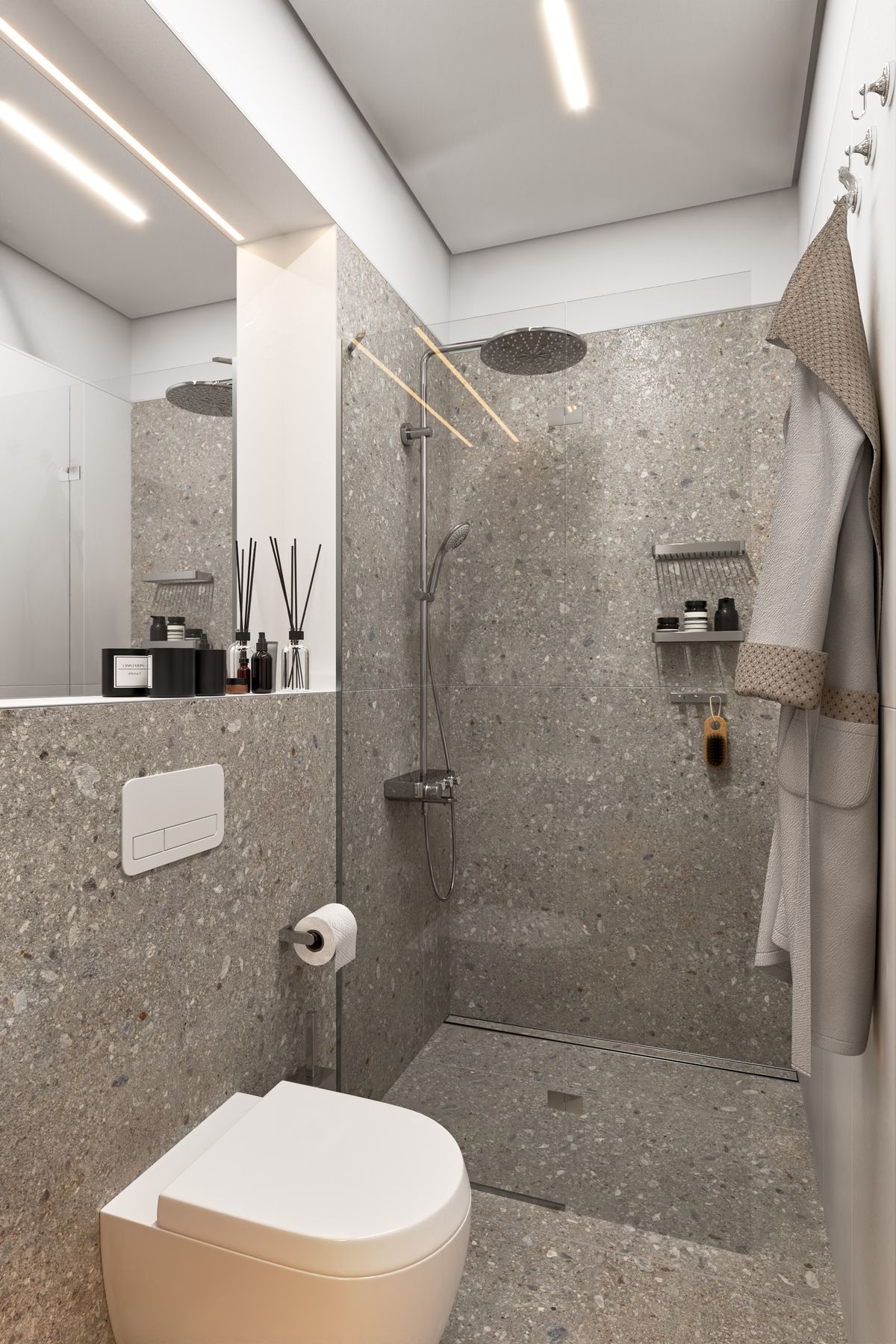 Private apartments, interior 3D visualization, Zupci, Montenegro (23 of 24)